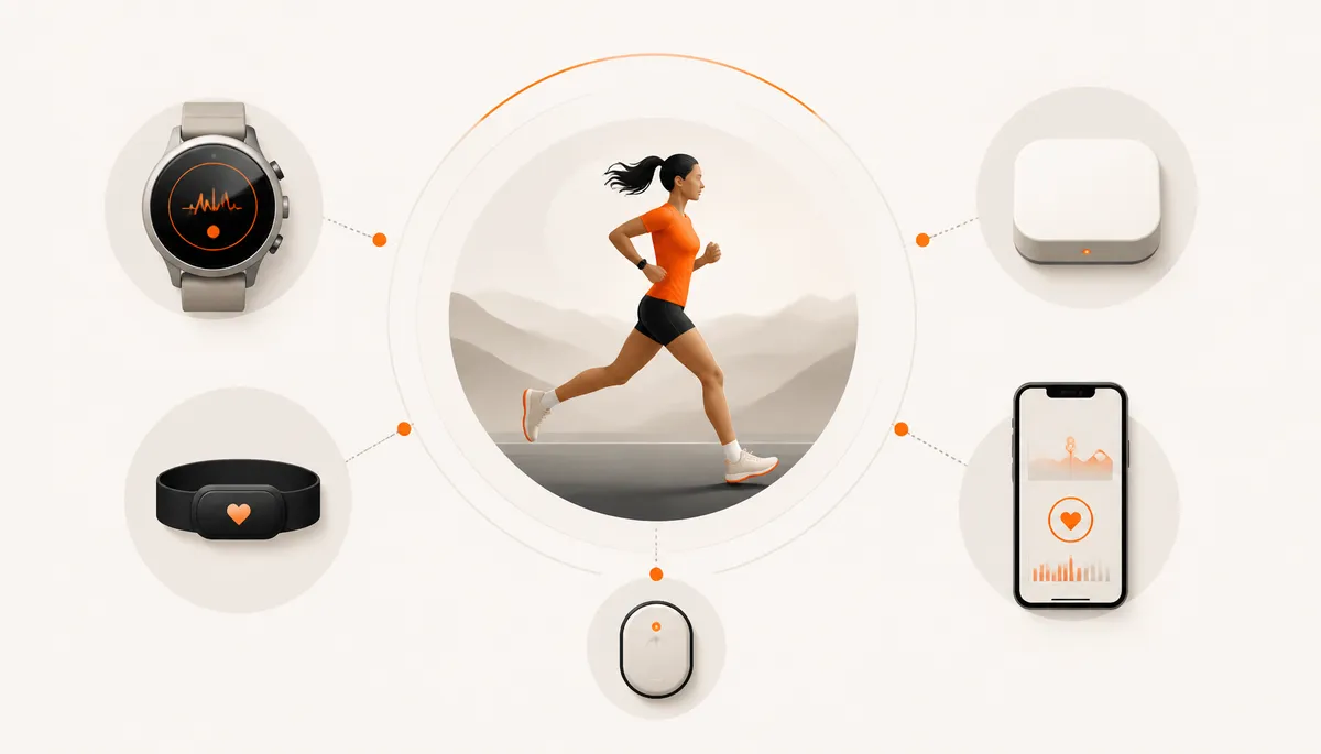 Smartwatch synchronizing running data with the adidas Running app