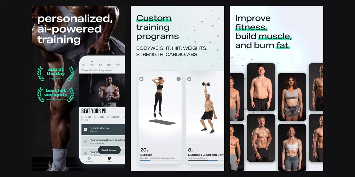 Freeletics app screenshot