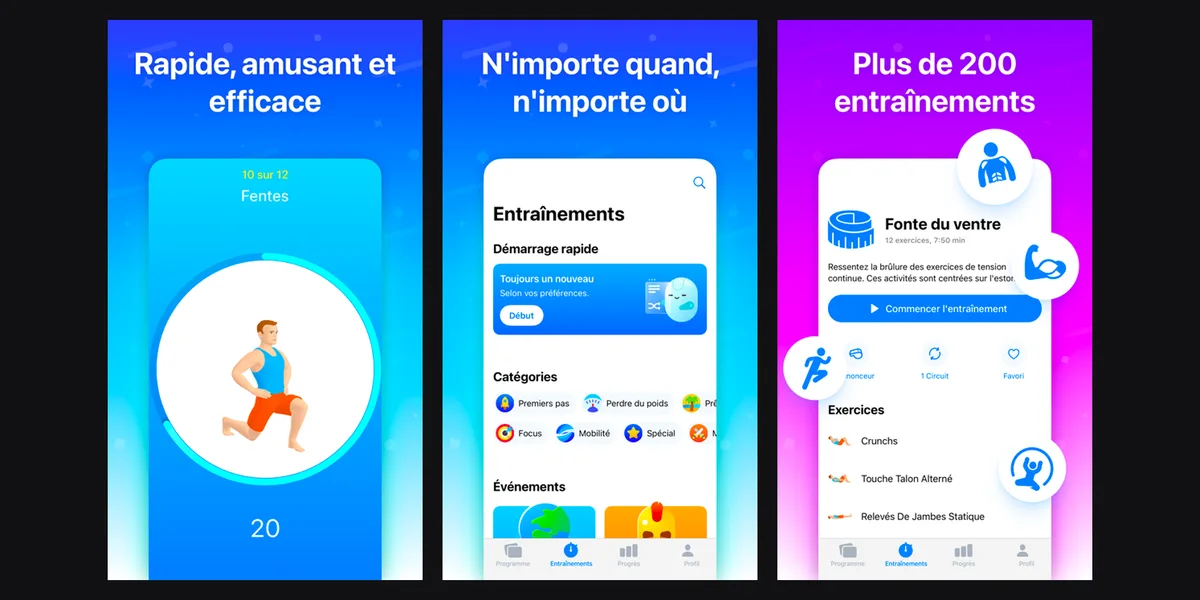 Application Seven, capture d'écran