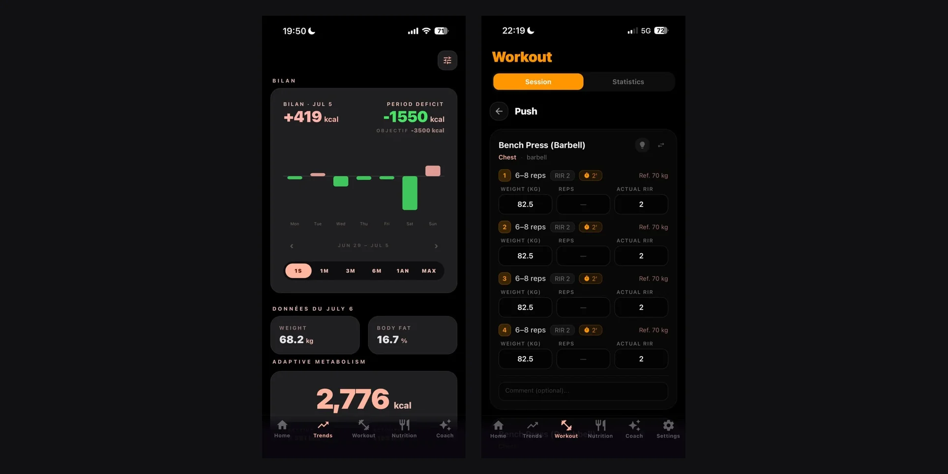 Atlo app, real screenshots