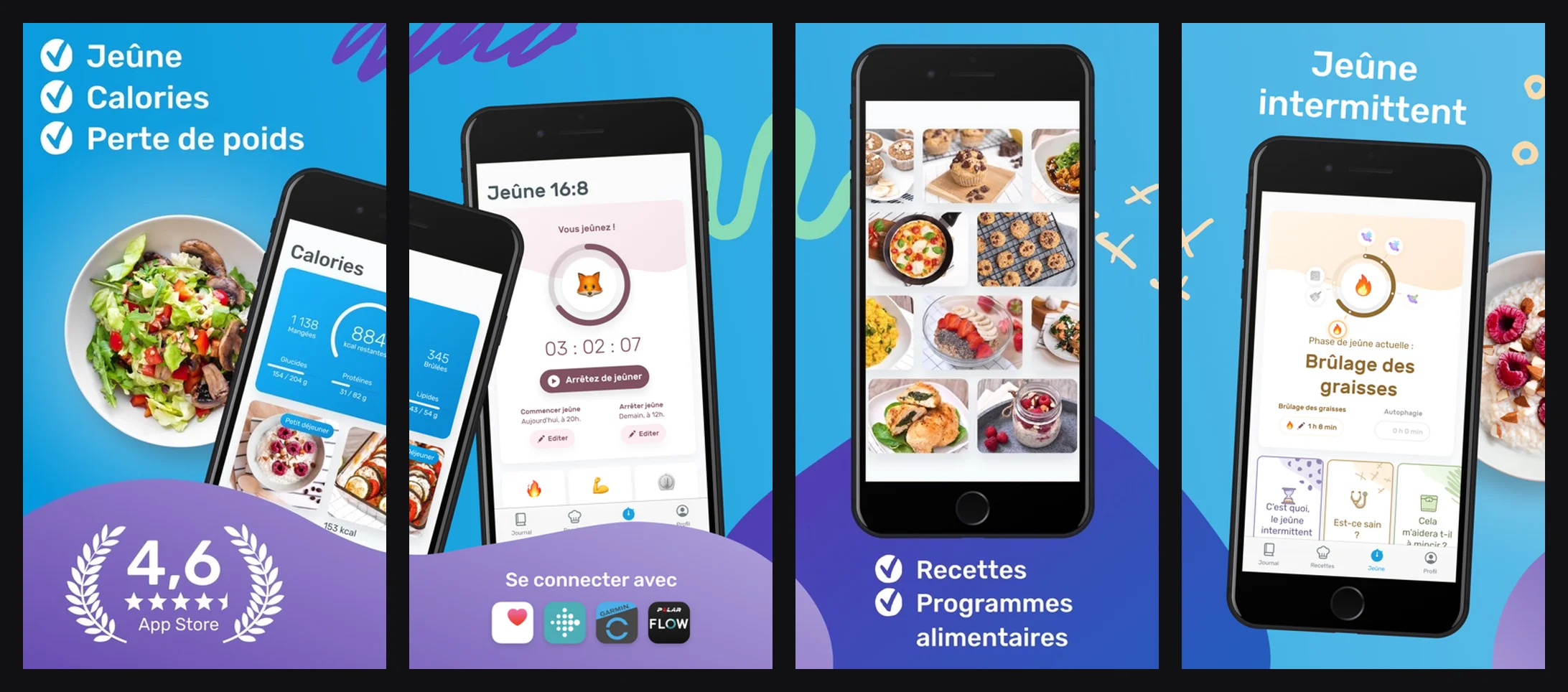 Application Yazio, capture d'ecran