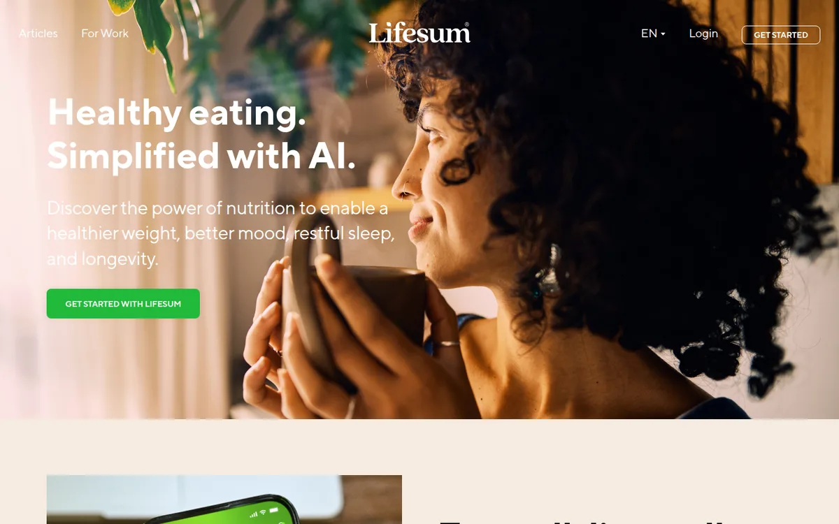 Lifesum app , screenshot