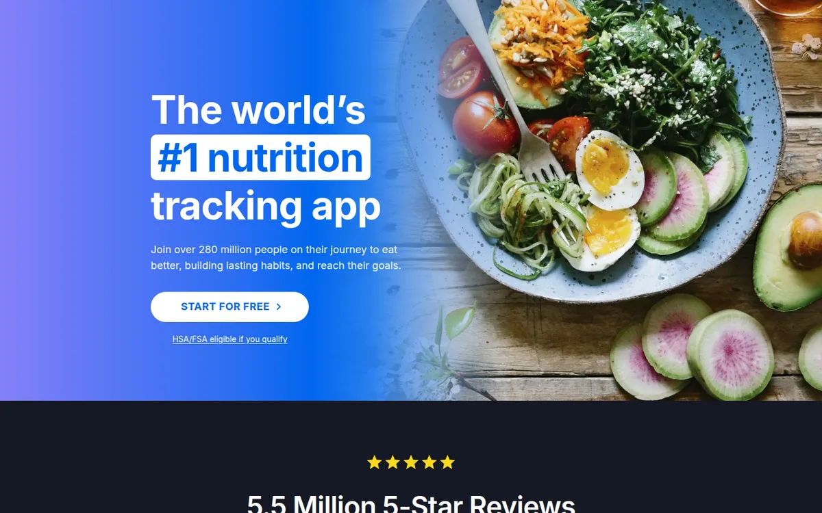 Myfitnesspal app , screenshot