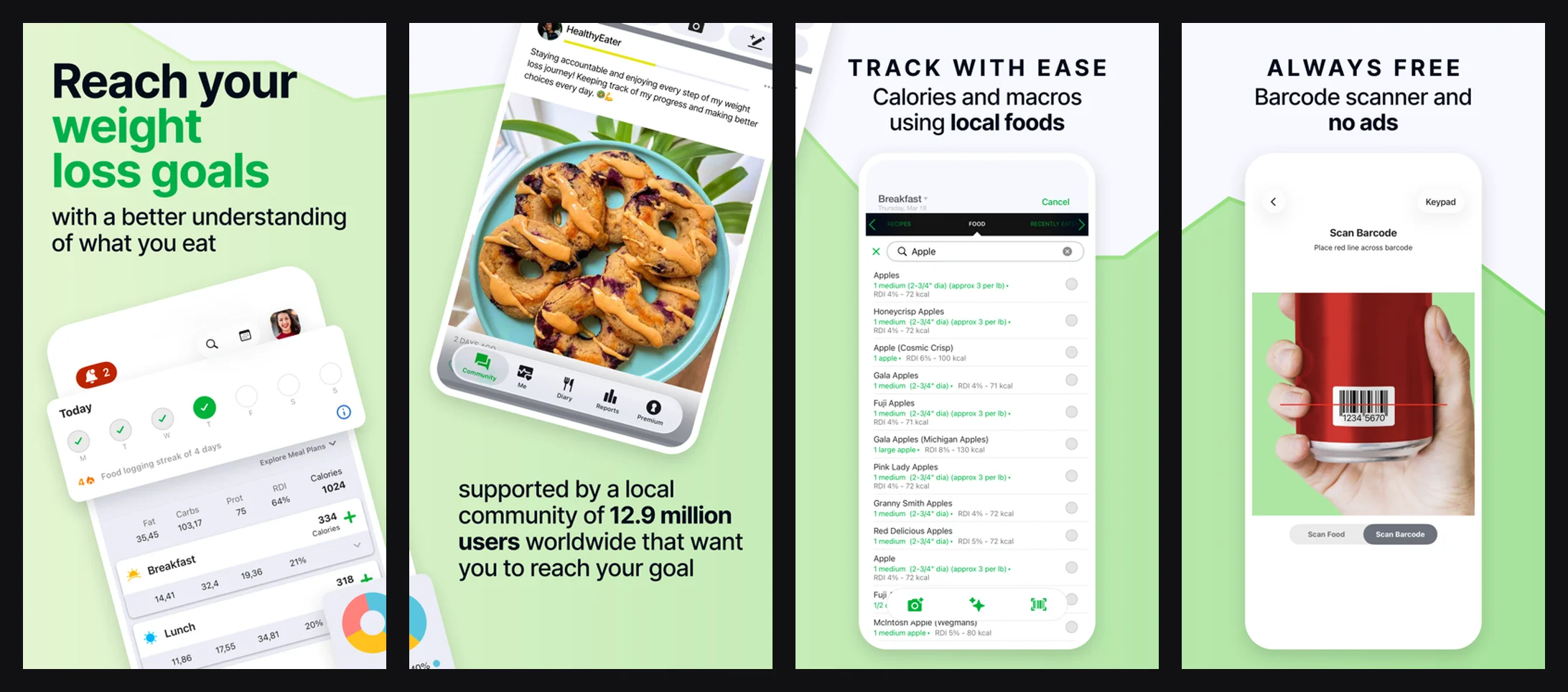 FatSecret app screenshot