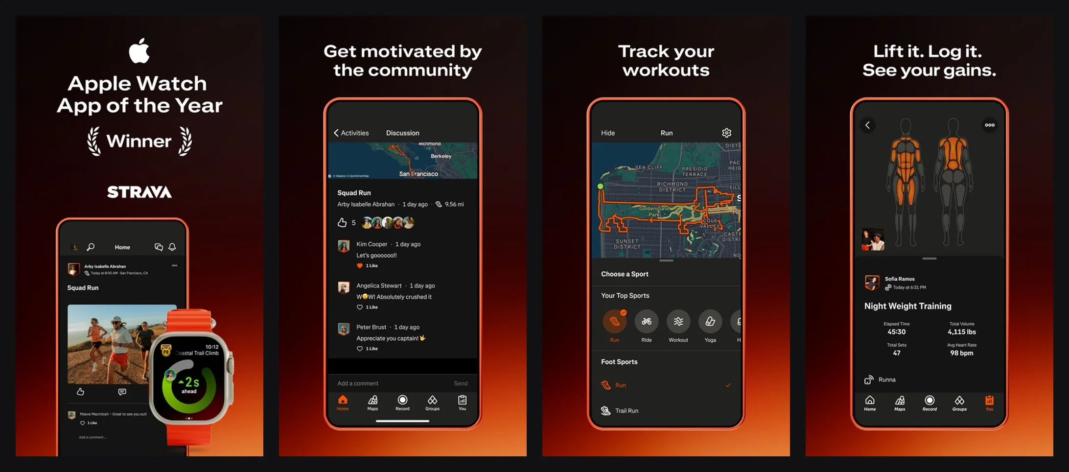 Strava app screenshot
