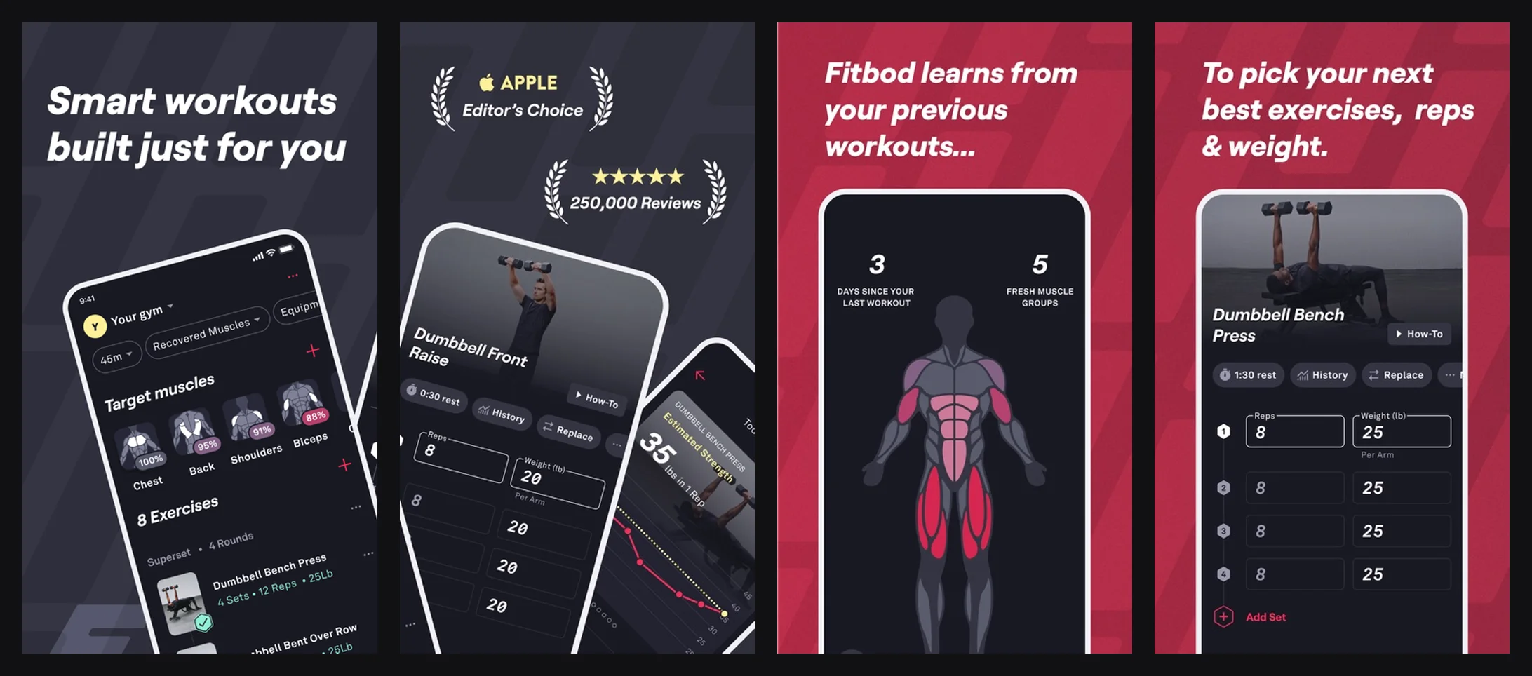 Fitbod app screenshot