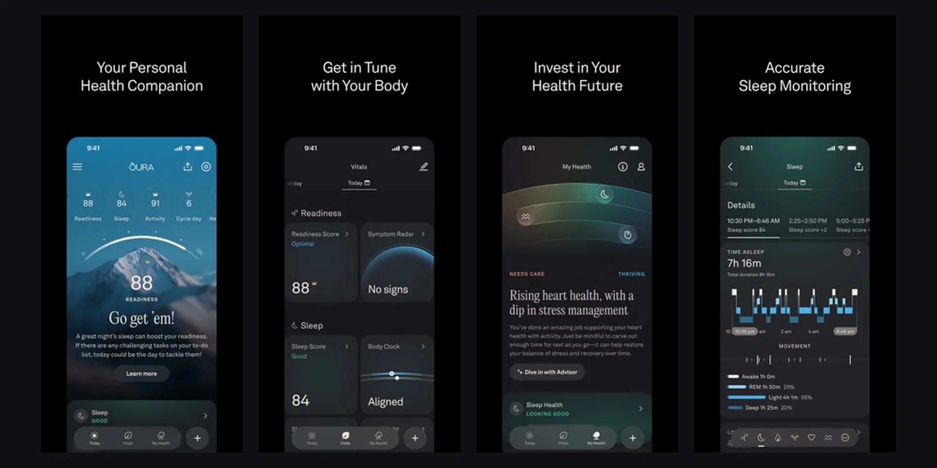 Oura Ring app screenshot
